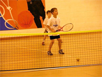 Ad Tennis action shot