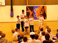 Ad Tennis action shot